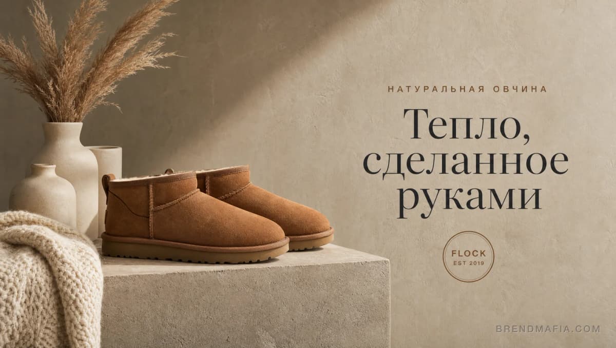 Тепло, сделанное руками — обувь из натуральной овчины FLOCK