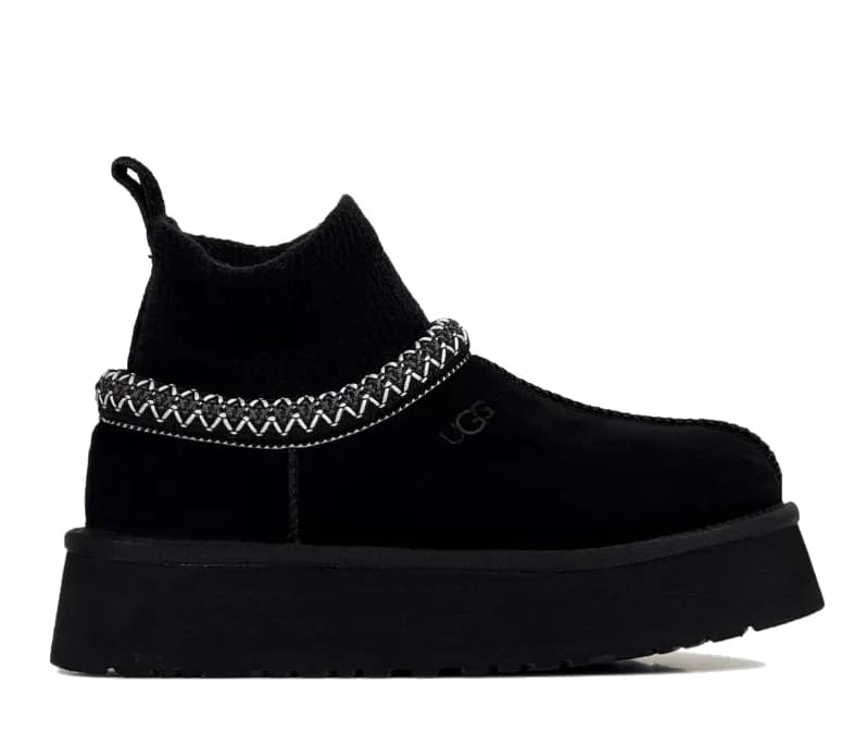 Ugg Tazz Knit Platform — Black