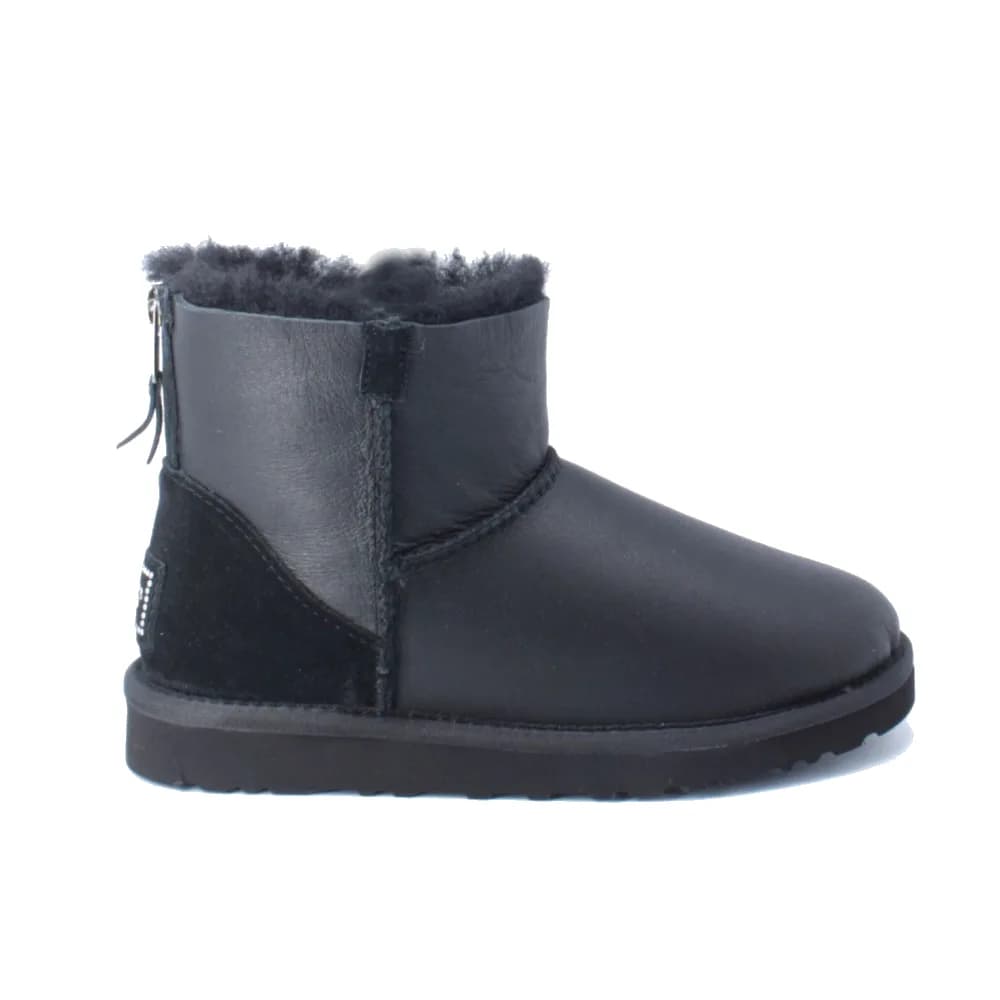 Ugg Women's  Mini  Zip Metallic  II Black — Ugg women's  mini  zip metallic  ii black