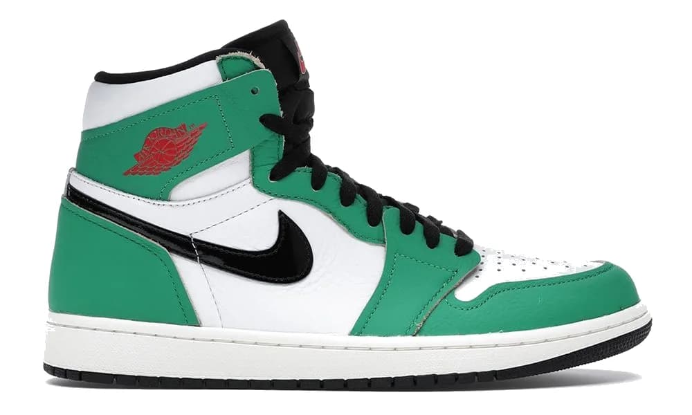 AIR JORDAN 1 LOW Grey White 040 — Jordan 1 Lucky Green BLACK White Sail 300