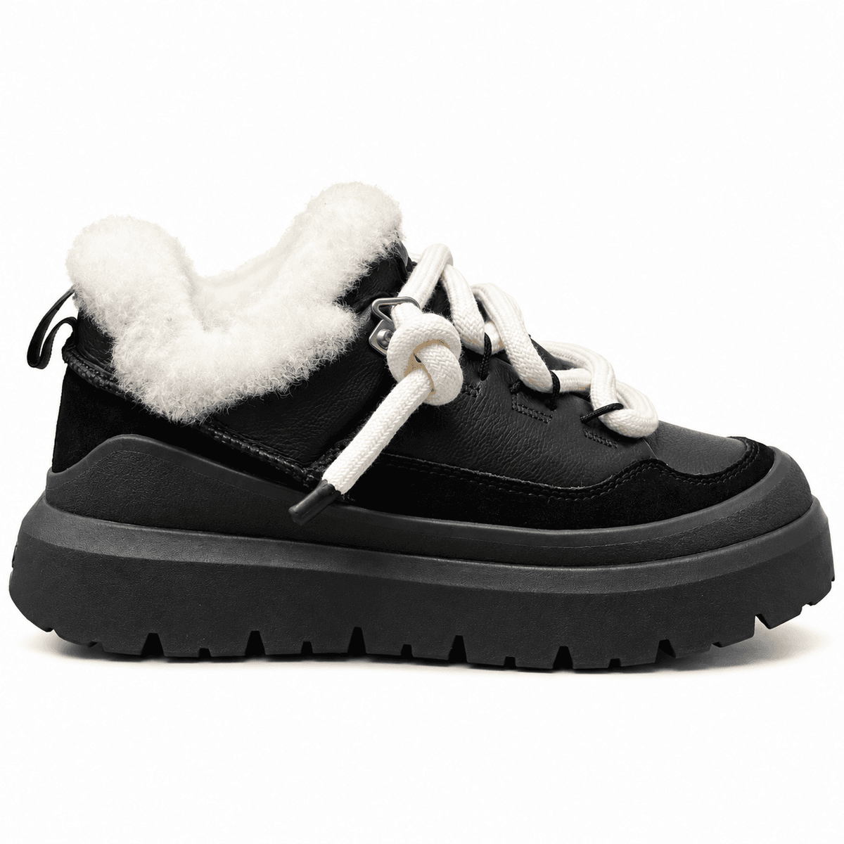 UGG Heritage Utility Sneaker — Black Leather