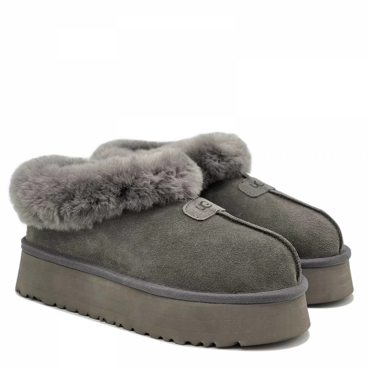 Ugg Slipper Platform — Platform Slipper Grey
