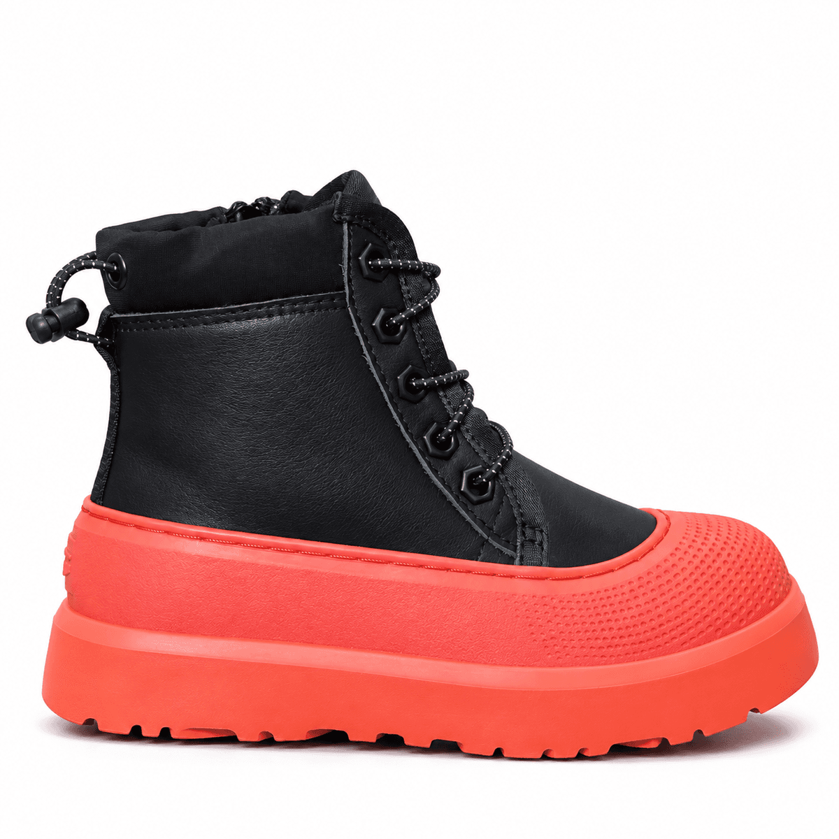 UGG Kids Hybrid — Black Leather Orange